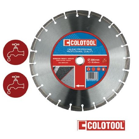 Disque diamant ventilé  béton/asphalte 300 mm et 350 mm